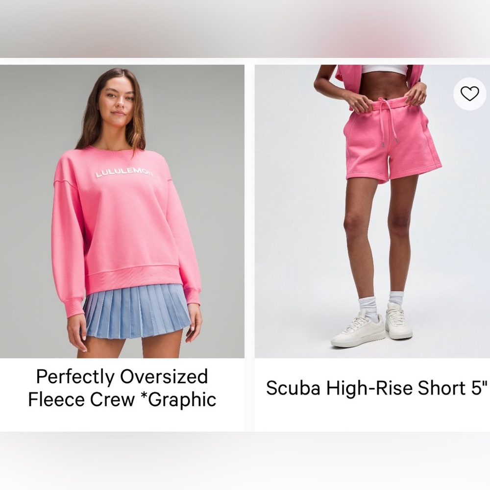 Lululemon scuba Sweatshirt and shorts
